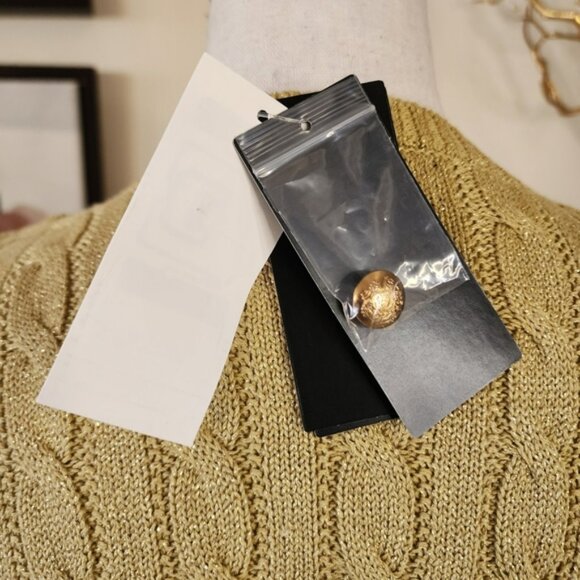 🔥Lauren Ralph Lauren Gold Sweater - Picture 6 of 11
